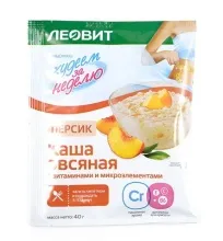 Каша Худеем за неделю овсяная 40гр Персик со сливками 1/10