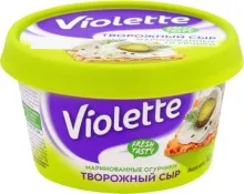 Виолетта 140гр с огурцами и зеленью творожный сыр 1/8