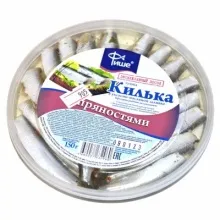 Килька в масле с пряностями 150гр Фише 1/18   3 мес