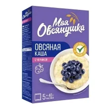 Каша Увелка Моя Овсянушка с черникой 200гр 1/6  541