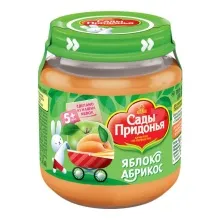Сады Придонья пюре 120гр Яблоко/абрикос 1/12