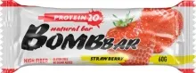 Батончик Бомббар Клубника б/сах 60г 1/10 0375