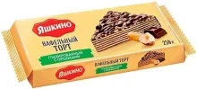 Торт ваф.глазир Яшкино ореховый 250гр 1/16   ЯВ426