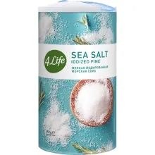Соль 4LIFE 250гр морская йодир.мелкая (туба) 1/12