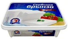 Брынза Сербская 230гр с рассолом 40% 1/12 Mlekara Sabac  