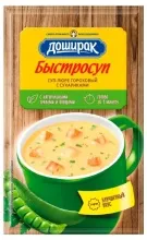 Доширак Быстросуп Суп-пюре гороховый с сухариками 17гр 1/24
