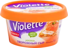 Виолетта 140гр с лососем творожный сыр 1/8