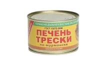 Печень трески по-мурмански 240гр 1/48 Примрыбснаб К309