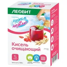 Кисель Леовит 20гр диетический Очищающий 1/10