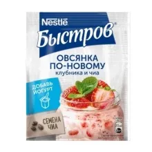 Быстров 35гр Овсяная по-новому Микс Клубника семена чиа лесные ягоды и лен  каша 1/17 