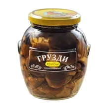 Грузди Мед.Люб. 580мл марин ст/б 1/12 