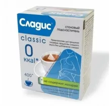 Подсластитель Сладис 400 таблеток 1/30