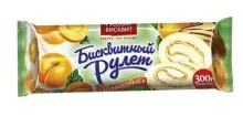 Рулет 300гр Абрикосовый Русск.бисквит 1/10