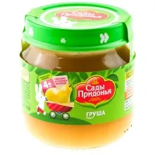 Сады Придонья пюре 80гр Груша 1/12