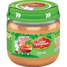 Сады Придонья пюре 80гр Персик 1/12