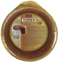 Коржи 400гр темный Русский бисквит 1/6