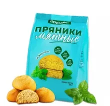 Пряники Петродиет 350гр Мятные на фруктозе 1/10 