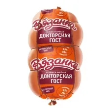 Докторская ГОСТ 0,4кг колбаса в оболочке Вязанка 1/10 45 сут