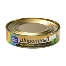Паштет шпротный 160гр Морская Радуга 1/24