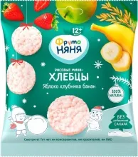 Фрутоняня Мини-хлебцы 30гр рисовые яблоко/клубн/банан 1/9