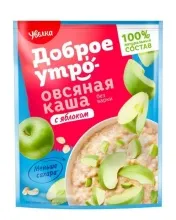 Каша Увелка овсяная с яблоком 40гр ш/б 1/20   696