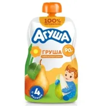 Агуша Я сам пюре 90гр Груша пауч пак 1/10