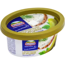 Хохланд 140гр творожный с маринованным огурцом сыр ванночка 1/6  М