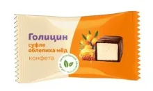 Конфеты Суфле Облепиха с мёдом с фруктозой 180гр 1/18 069