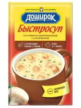 Доширак Быстросуп Суп-пюре из шампиньонов с сухариками 17гр 1/24