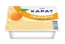 Карат 100гр творожок 9% с абрикосом 1/16
