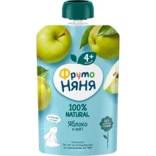 Фрутоняня пюре 90гр Яблоко 1/12