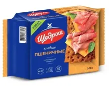 Хлебцы Щедрые 200гр пшеничные 1/12
