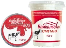 Сметана 30% 400гр стакан 1/4 Янта 