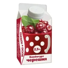 Биойогурт Любимая Чашка 2,5% Черешня 450гр п/п 1/20 Янта 