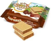 Коровка вафли с шоколадной начинкой 150гр 1/22 РФ 12мес