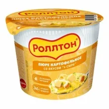 Роллтон пюре четыре сыра 40гр стакан 1/24
