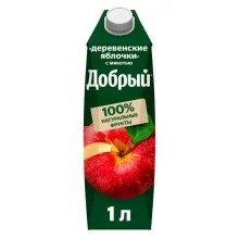 Добрый 1л Деревенские Яблочки Нектар 1/12