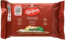 Хлебцы Щедрые 170гр тонкие ржаные 1/20