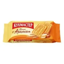 Кухмастер Печенье С арахисом сахарное 170гр 1/24