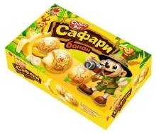 Чоко-Бой 84гр Сафари Банан печенье в шок.глазури* 1/15