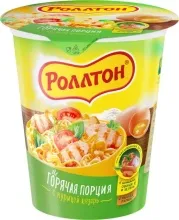 Роллтон лапша в стакане 70гр курица Цезарь 1/24