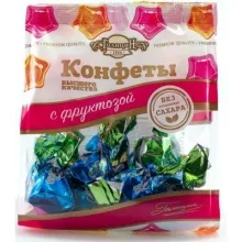 Конфеты Голицин на фруктозе 180гр Пралине молочное 1/18  071