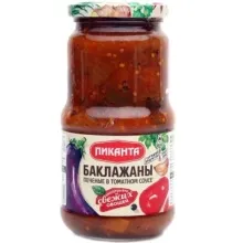 Баклажаны Пиканта печеные в т/с 450гр 1/12