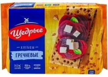 Хлебцы Щедрые 200гр Гречневые 1/12