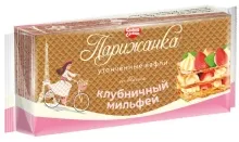 Парижанка Вафли Со вкусом Клубничный мильфей 210гр 1/13 Сладкая Слобода 10460