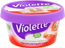 Виолетта 140гр с креветками творожный сыр 1/8