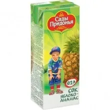 Сады Придонья 0,2л ананас-яблоко сок 1/27 
