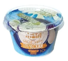 Йогурт Греческий 10% 190гр стакан 1/4 Янта   