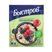 Быстров 40гр каша овсяная лесные ягоды витамины 1/17 