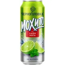 Мохито Лайм-Мята напиток газ 0,45л ж/б  Черноголовка (Аквалайф) 1/6